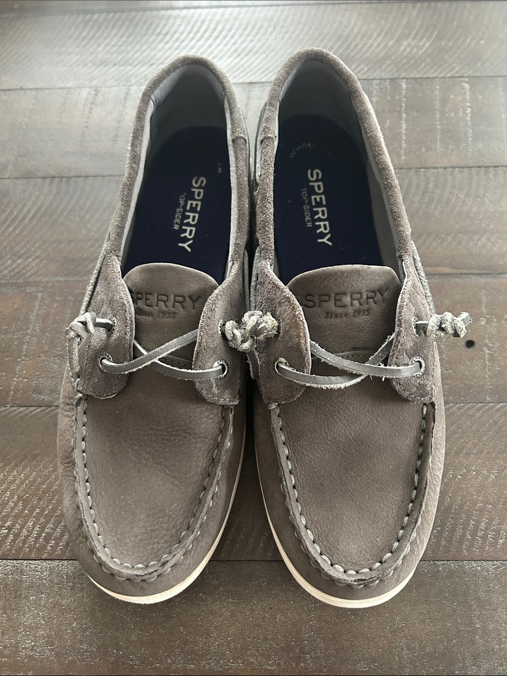 Sperry Women's Gray Suede Moccasin Boat Shoes